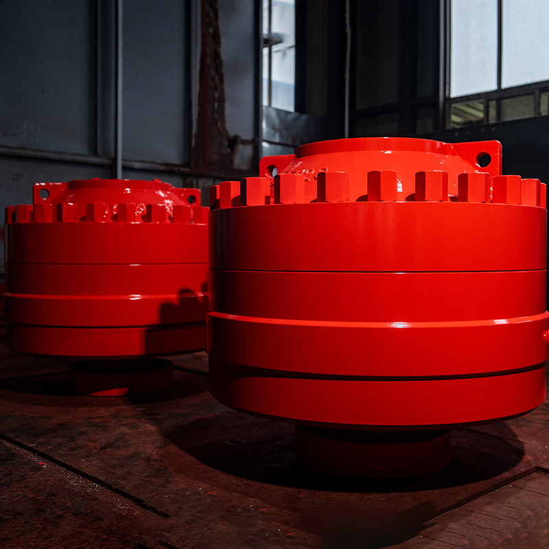 Annular BOP installed on drilling BOP stack for well control