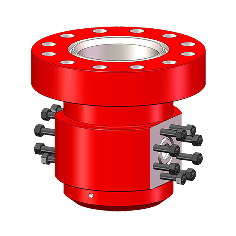 API 6A casing head for oil and gas wellheads with casing suspension, annulus outlets and BOP stack interface