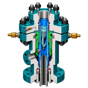 API 6A Back Pressure Valve for tubing hanger pressure isolation in oil and gas wellheads, Christmas tree replacement, workover and well intervention applications