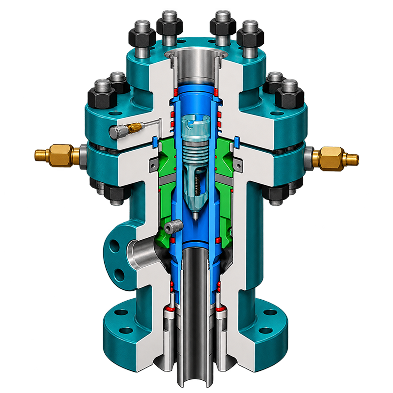 API 6A Back Pressure Valve for tubing hanger pressure isolation in oil and gas wellheads, Christmas tree replacement, workover and well intervention applications