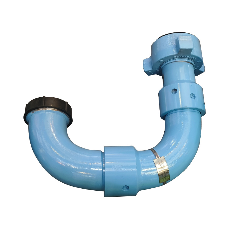 Long radius swivel joint for high pressure oilfield flowline systems