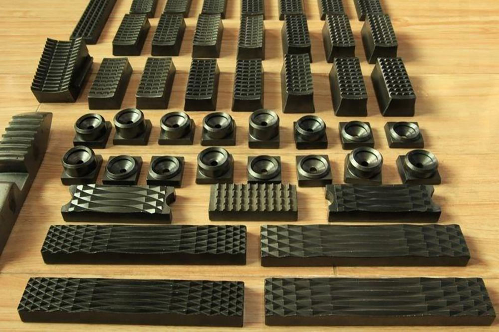 Tong Dies and Slip Inserts for manual tongs, rotary slips and oilfield tubular handling tools