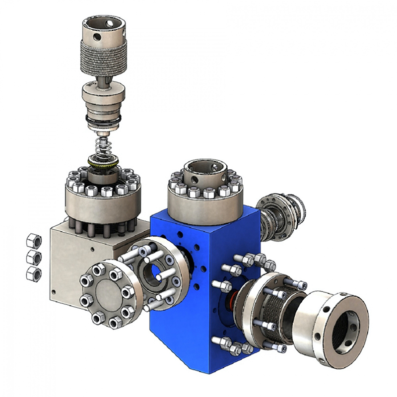 Mud pump fluid end module spare parts and accessories for triplex drilling pumps