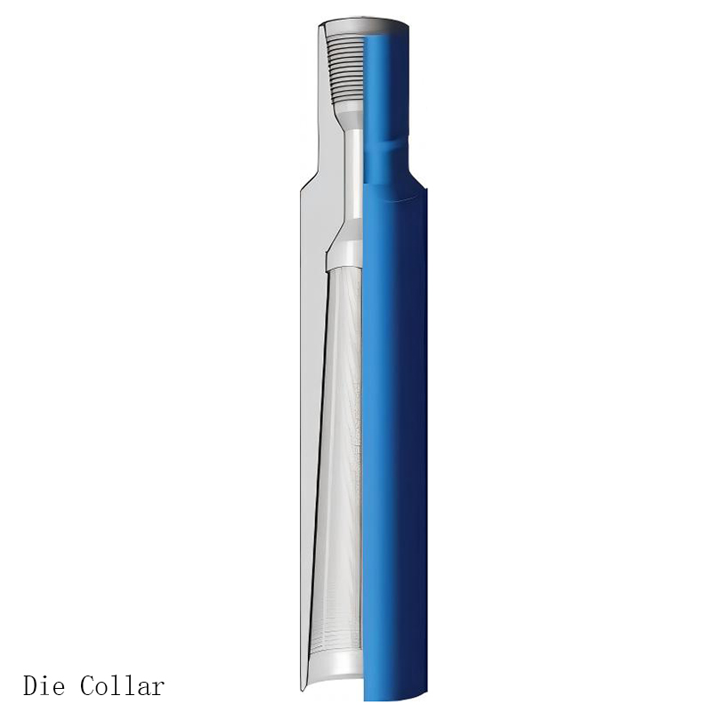 SGPE die collar external fishing tool for drill pipe tubing and casing recovery in oilfield fishing operations