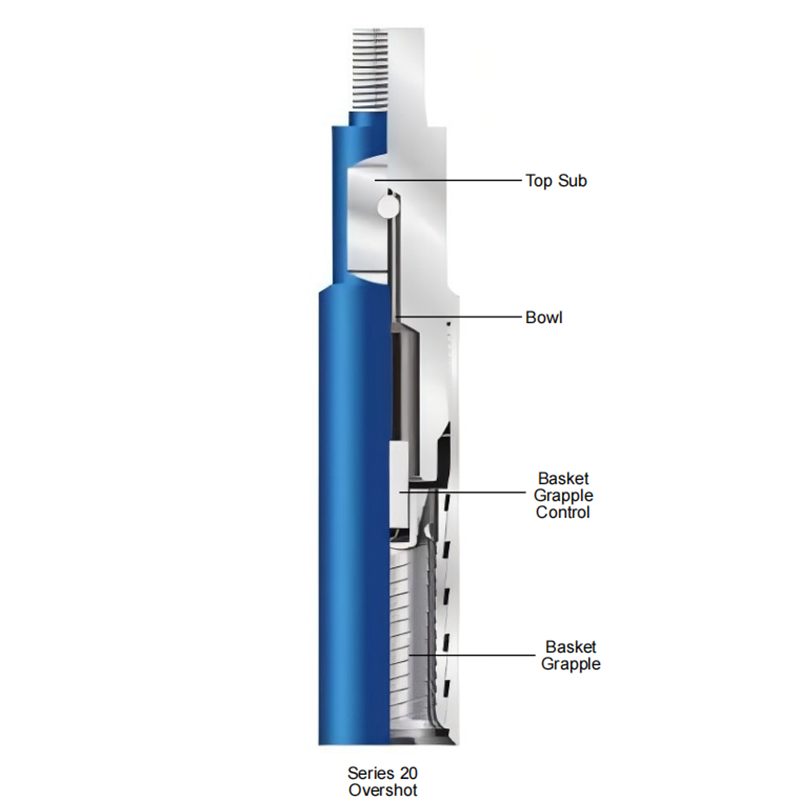 API Sucker Rod Overshot for sucker rod, coupling, and short fish recovery in oil well tubing